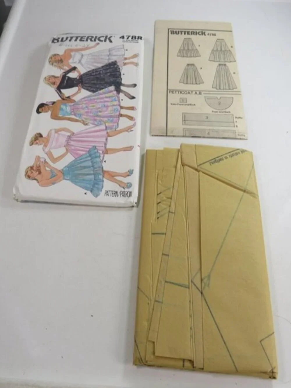 Butterick 4788 Full Volume Formal Skirt & Crinoline Underskirt Pattern UNCUT